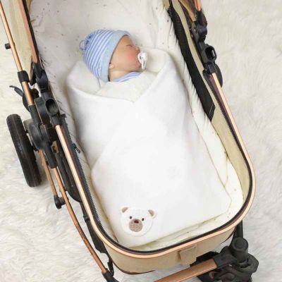 Couverture douce bebe tricot sommeil paisible Rêve d'Ours