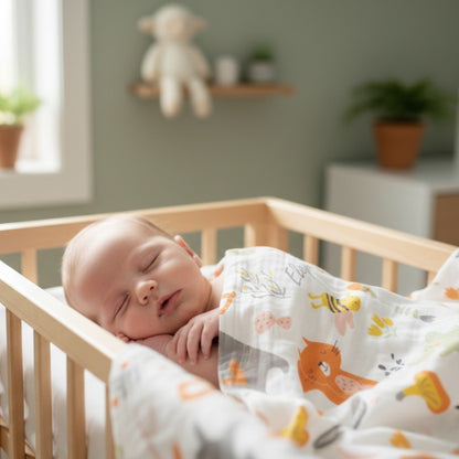 couverture ete pour bebe siestes sereines coton respirant