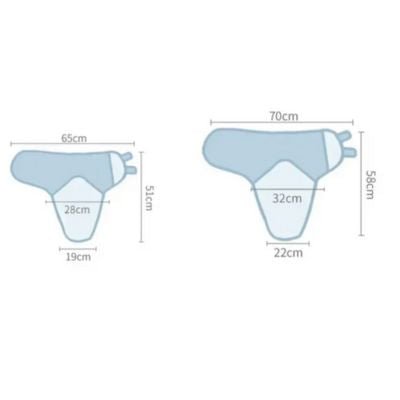 Couverture pour emmaillotage douce deux tailles tendresse enveloppée