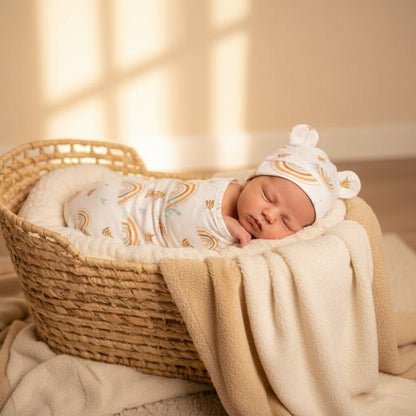 couverture pour emmaillotage douce sommeil paisible bébé tendresse enveloppée