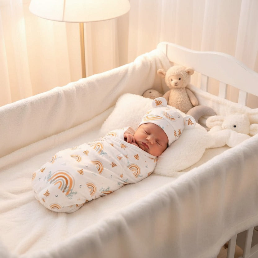 couverture pour emmaillotage douce sommeil serein bébé tendresse enveloppée