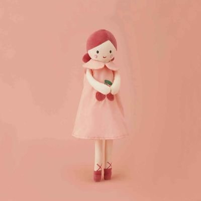 doudou avec couette robe rose poupée câline