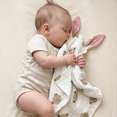 Doudou avec des oreilles de lapin sommeil paisible-Ultra-Doux