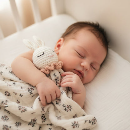 doudou bebe doux coton nature sommeil serein Lapinou Crochet