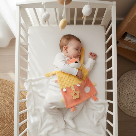 doudou bebe doux renard sommeil paisible Câlinou Serviette