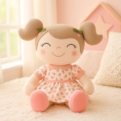 Doudou bébé fille rassurant La Poupée Cerise