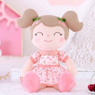 Doudou bébé fille rose La Poupée Cerise