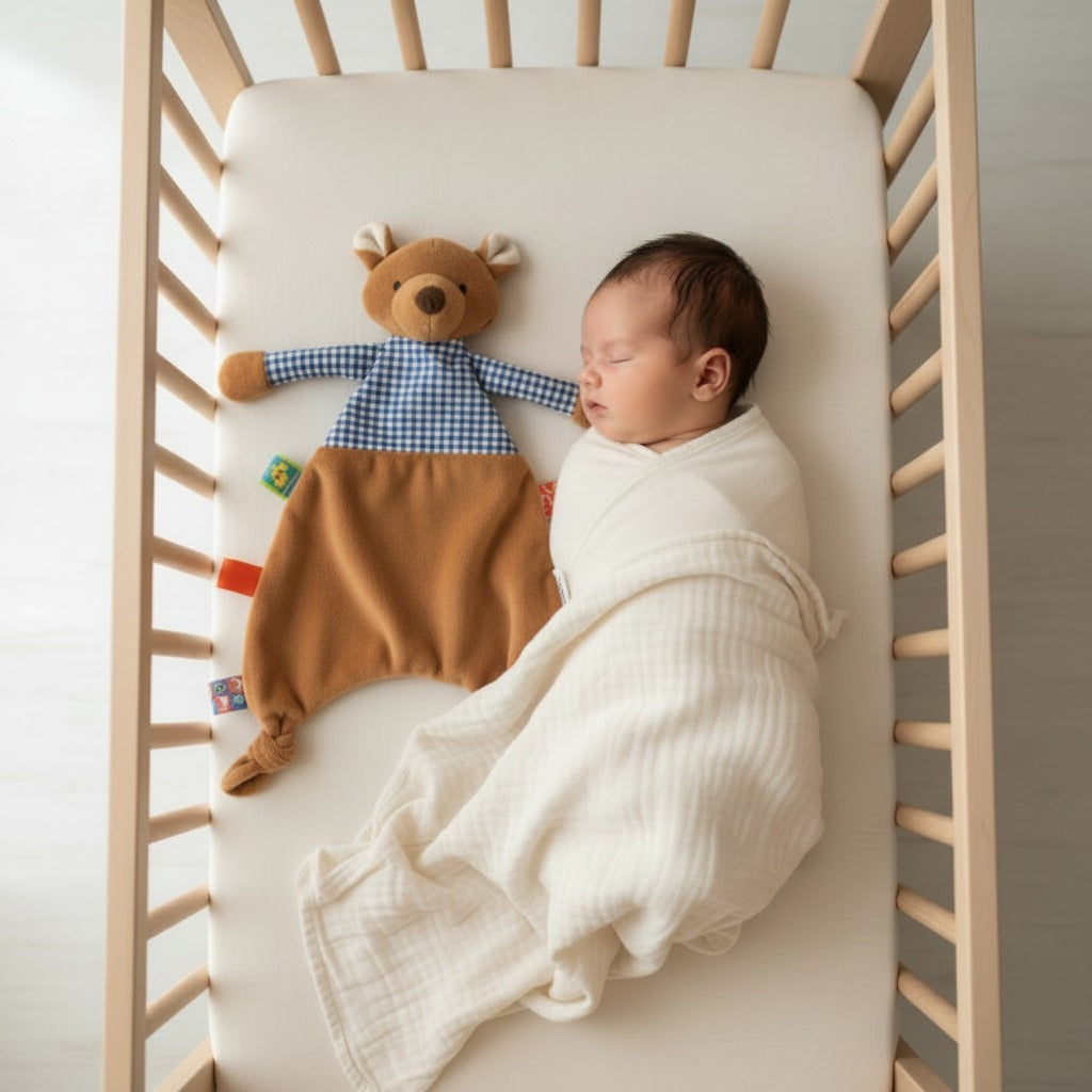 doudou bébé rassurant ours ultra-doux