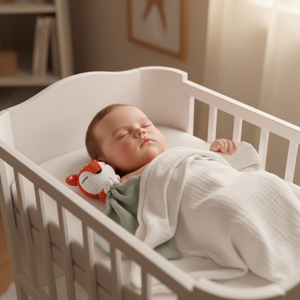 doudou bébé renard sommeil paisible coton apaisant