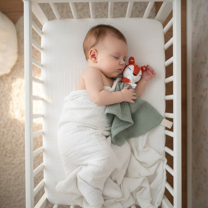 doudou bébé renard sommeil profond coton apaisant
