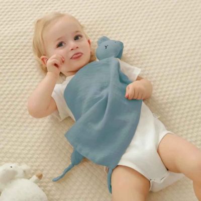 Doudou confortable intemporel coton Lapin en Mousseline