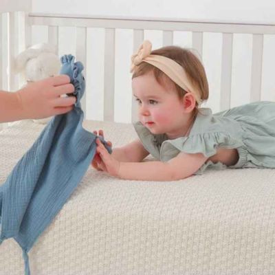 Doudou coton léger fluide Lion en Mousseline