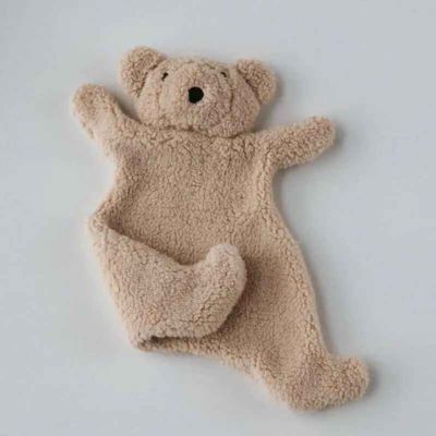 doudou doux moelleux beige Ourson de Laine