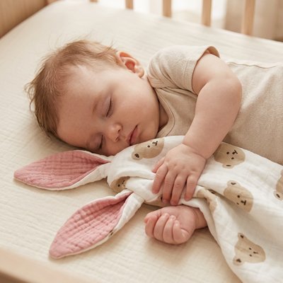 Doudou en coton avec des oreilles de lapin-Ultra-Doux