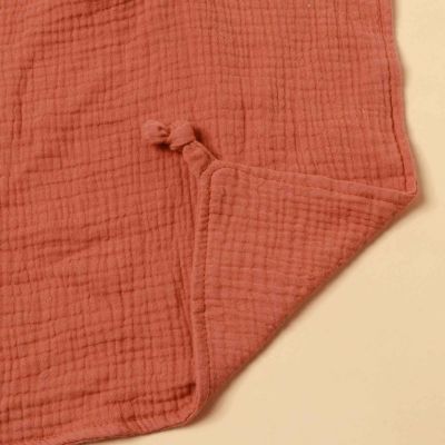 Doudou lapin doux coton avec nœud LapiLange