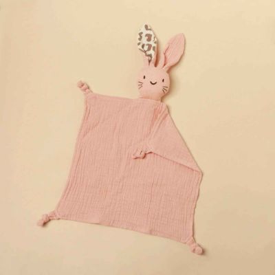 doudou lapin doux coton variante rose LapiLange