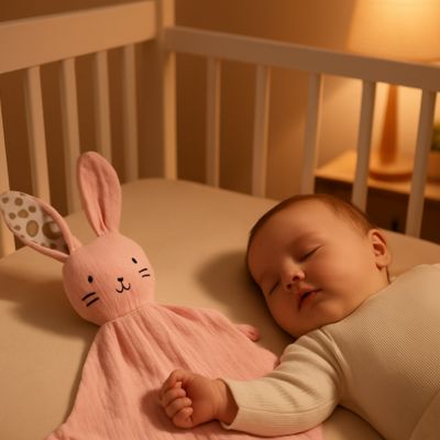 Doudou lapin doux sommeil paisible LapiLange
