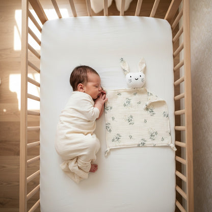 doudou lapin en mousseline sommeil paisible - Mousseline douce