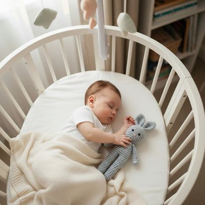 doudou lapin gris crochet sommeil serein - Doux-Crochet