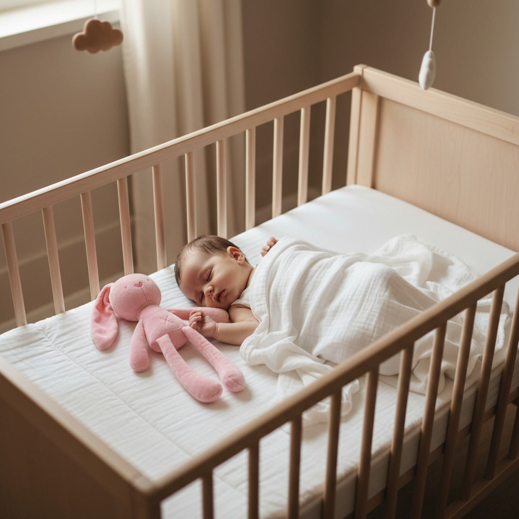 doudou lapin rose en peluche sommeil confortable - Ultra-doux
