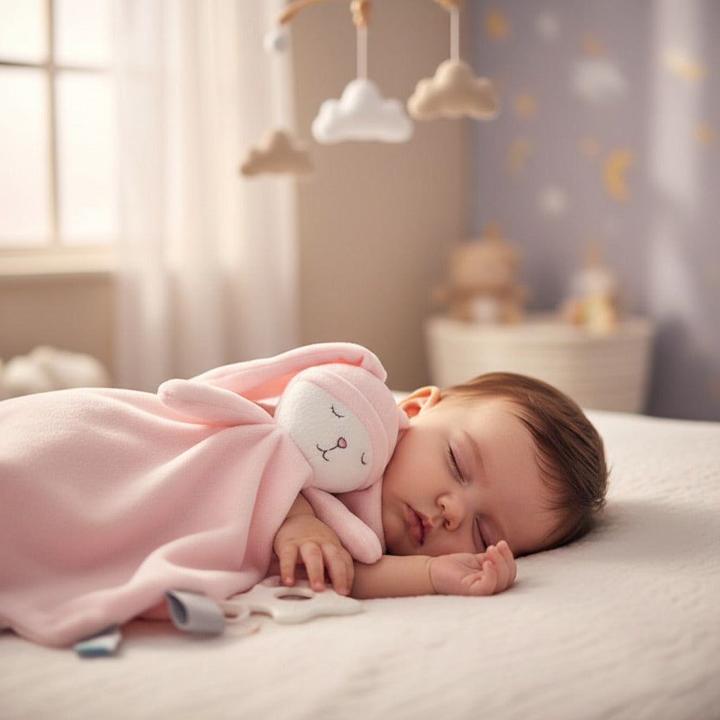doudou lapin sommeil paisible velours apaisant