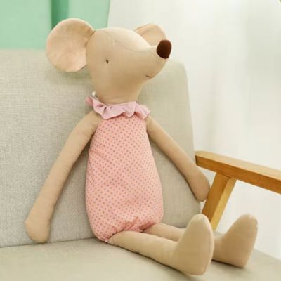 doudou souris avec robe rose rosie & olive