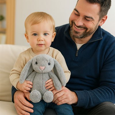 Lapin en peluche douce avec longues oreilles Ultra-doux