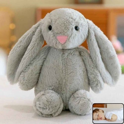 lapin en peluche gris Ultra-doux