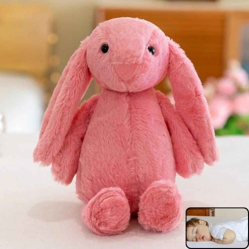 lapin en peluche rose Ultra-doux