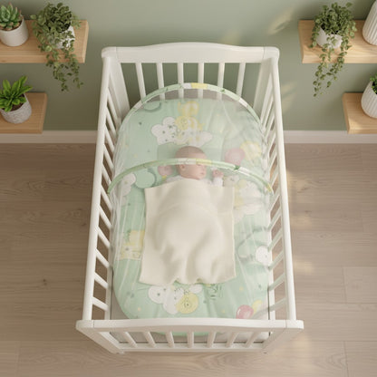 lit moustiquaire bebe vert protecteur sommeil serein NidProtect