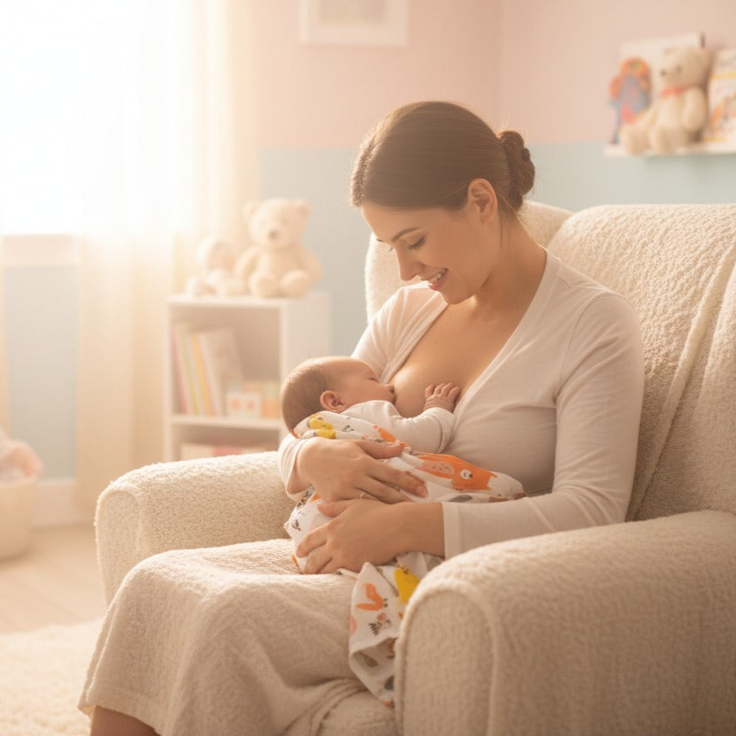 maman allaite bebe avec couverture ete pour bebe coton respirant