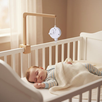 mobile bébé boite à musique Planètes Éveil Paisible
