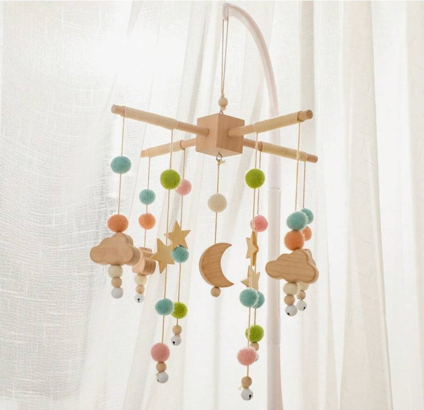 mobile bébé doux ressuant Planètes Éveil Paisible