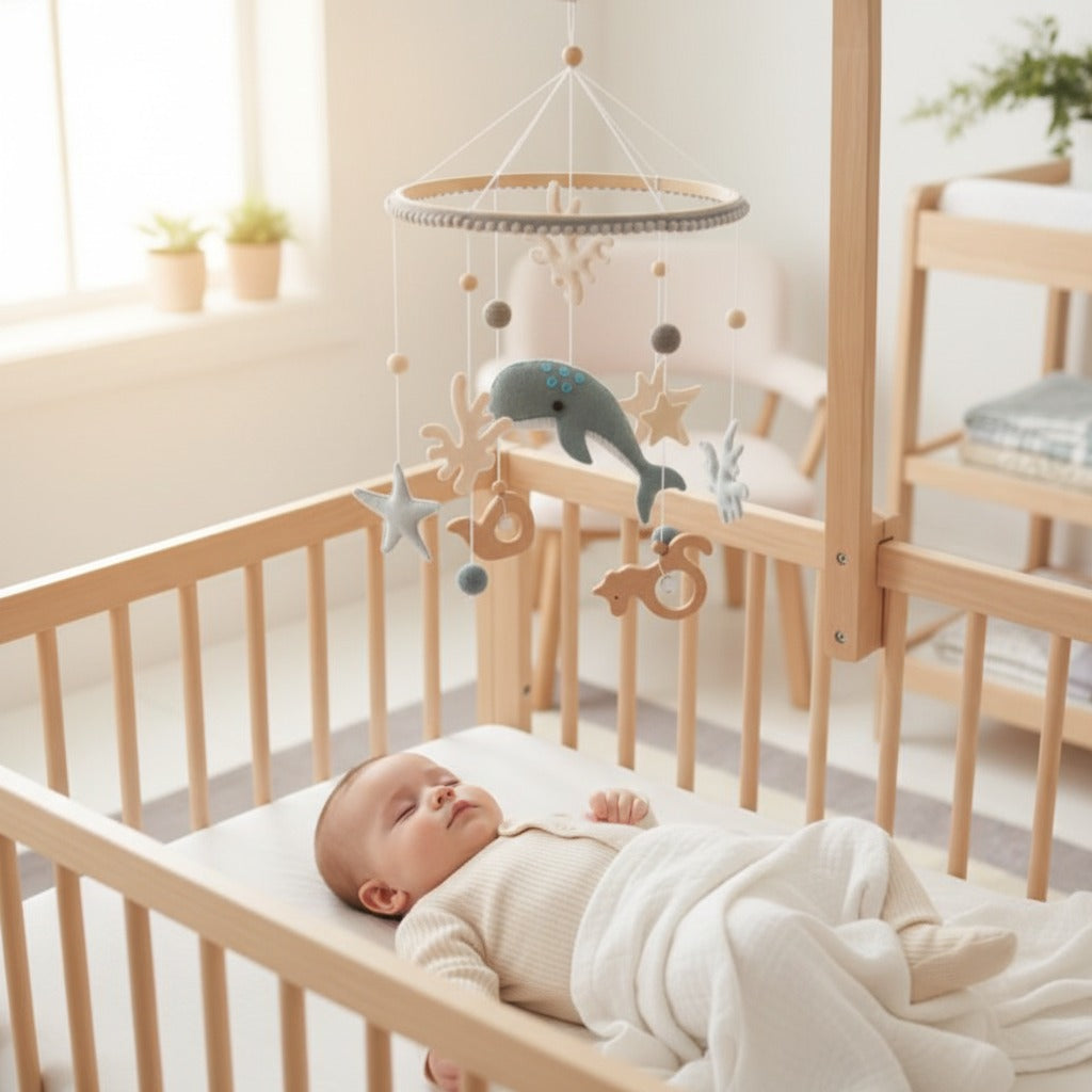 mobile bebe en feutre sommeil paisible Rêve Marin