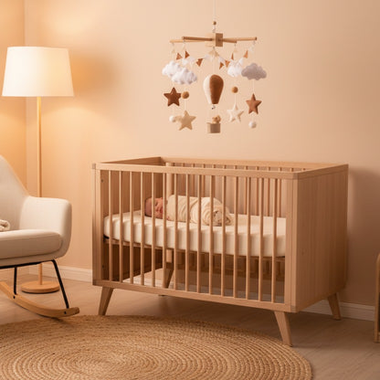 mobile bebe montgolfière premium - douceur apaisante