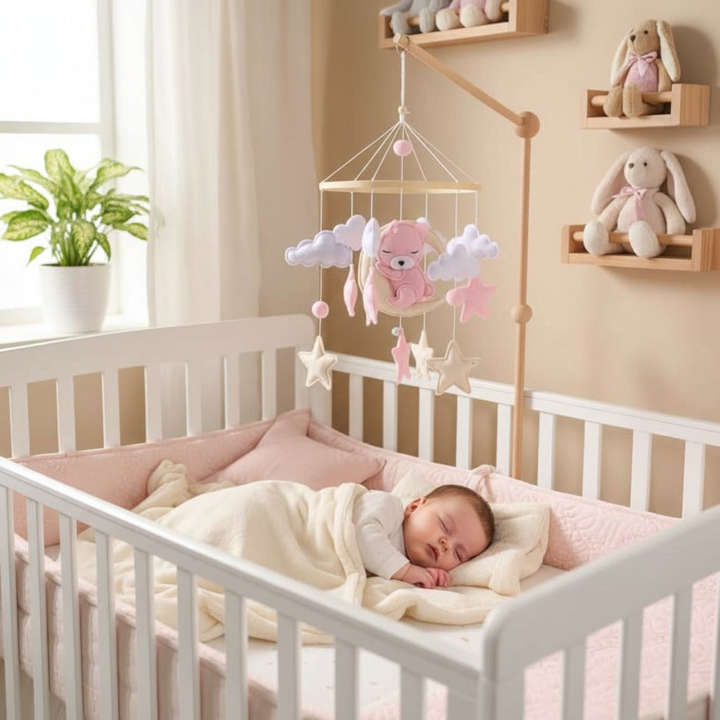 mobile bébé sommeil confortable Rosie l'Oursonne Doux Apaisant