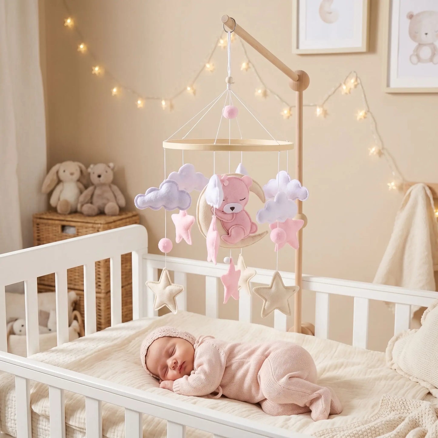 mobile bébé sommeil paisible Rosie l'Oursonne Doux Apaisant
