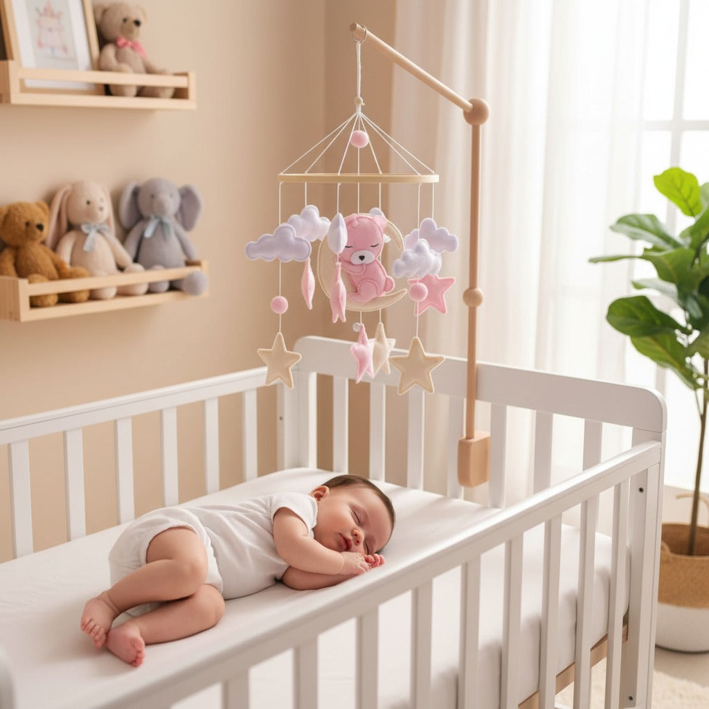 mobile bébé sommeil serein bébé Rosie l'Oursonne Doux Apaisant