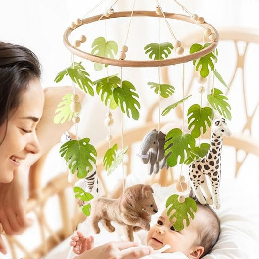 mobile musical bebe sommeil paisible Berceuse Safari