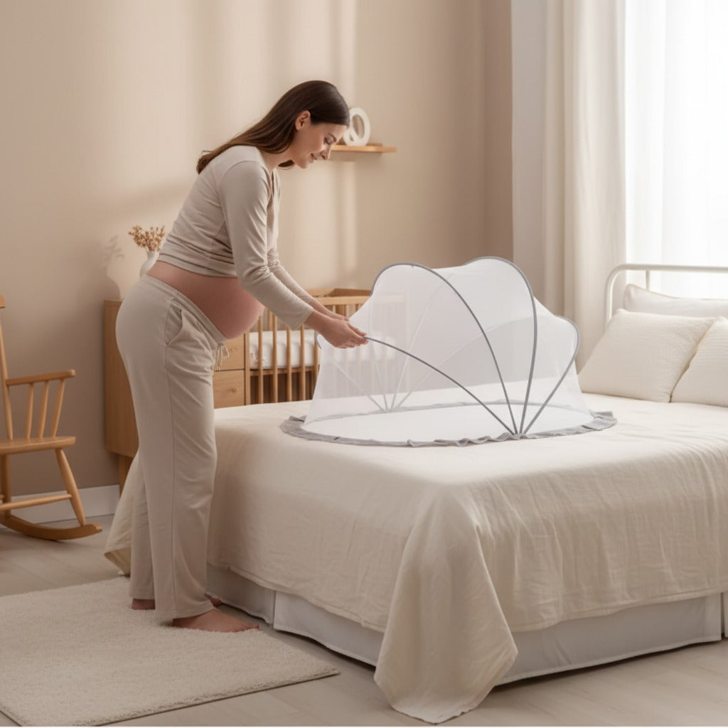moustiquaire bebe lit cadeau idéal pour future maman pliable naturelle
