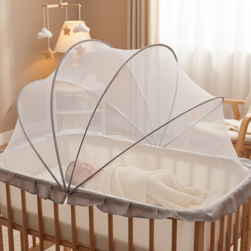 moustiquaire bebe lit protectrice pliable naturelle