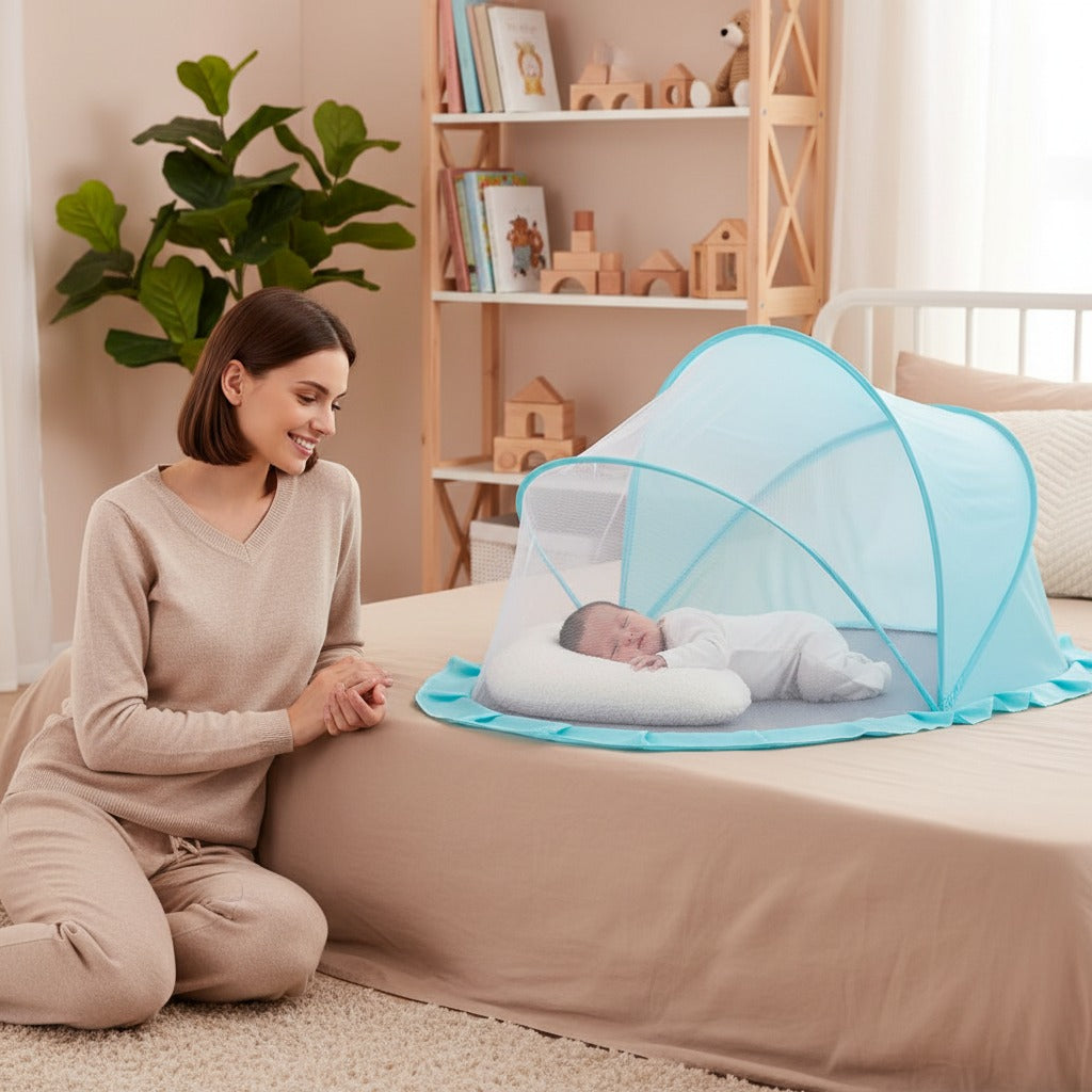 moustiquaire lit bebe protectrice nomade pliable