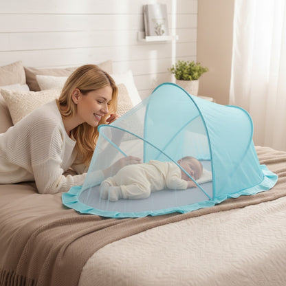 moustiquaire lit bebe rassurante nomade pliable