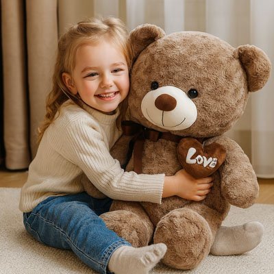 Ours en peluche en coton apaisant - Artisanal Doux