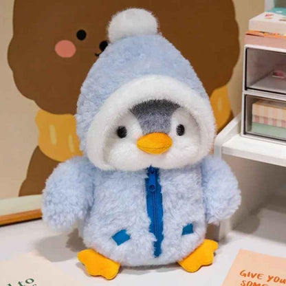 peluche bebe douce bleue Pingo