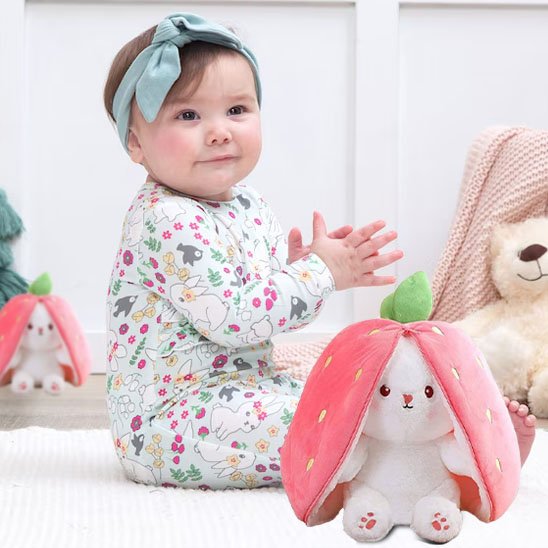 Peluche lapin douce et chaleureuse Doudou Réconfortant