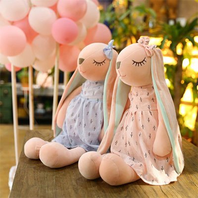 Peluche lapin douce et rassurante  Douceur Câline 