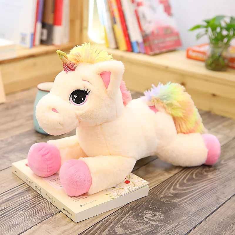 peluche licorne douce et réconfortante rose Doudou Ultra-Douce