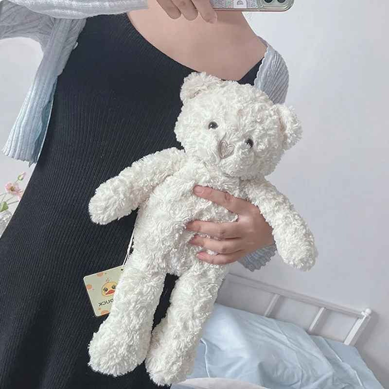 Peluche ours douce rassurante blanche Doux Rêves