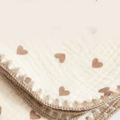 Plaid bébé douce coton mousseline détail Brise de Lin
